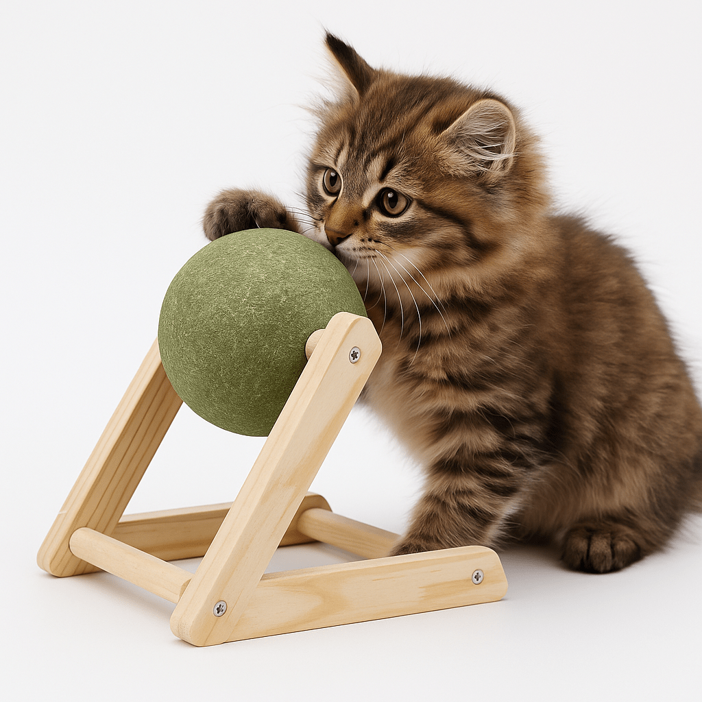 Catnip Chew & Play Ball - Tabby n Co