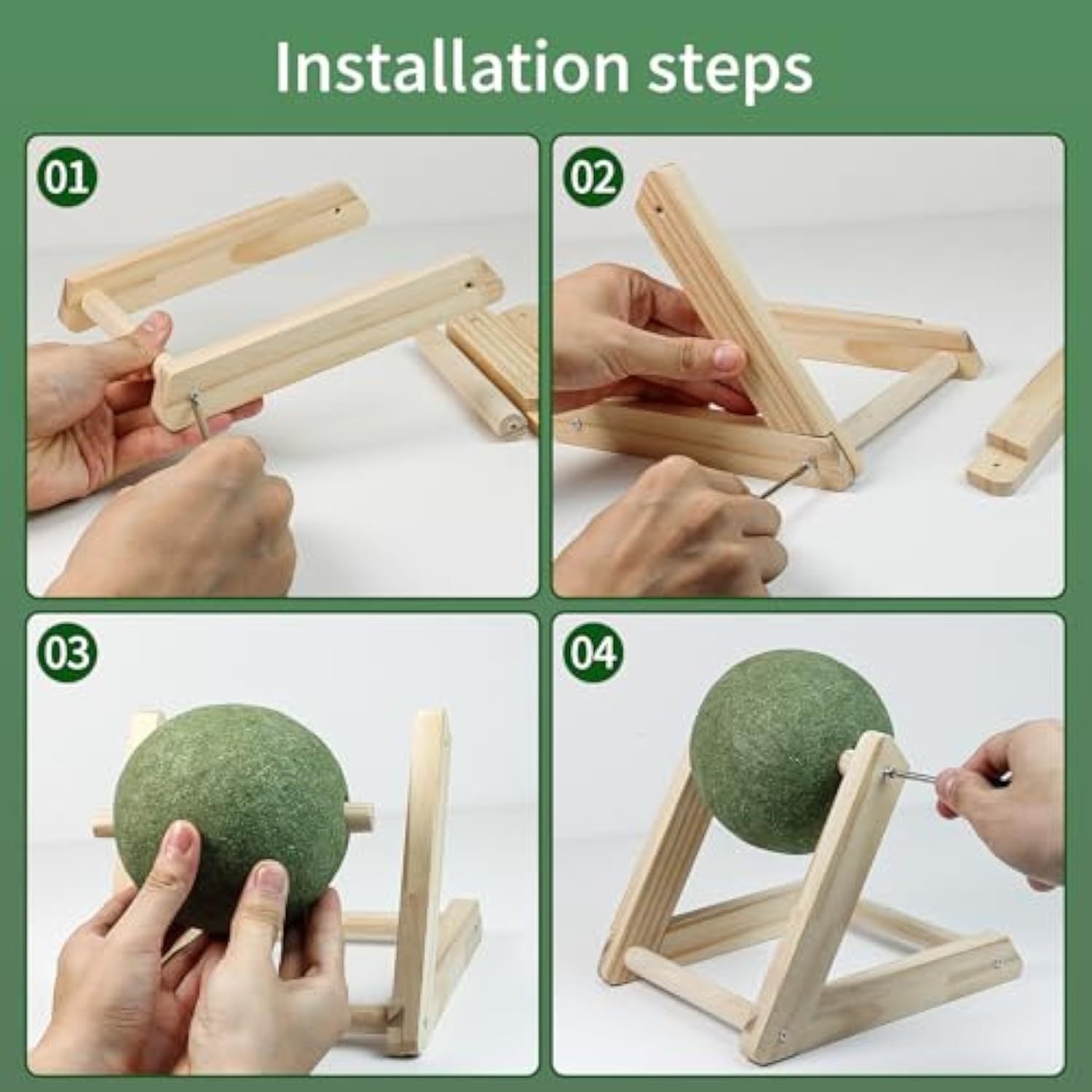 Catnip Chew & Play Ball - Tabby n Co