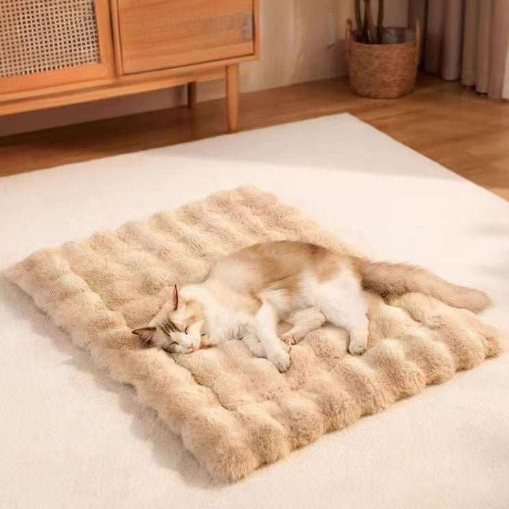 Luxury Plush Cat Bed – Soft, Cozy & Comfortable Mat - Tabby n Co