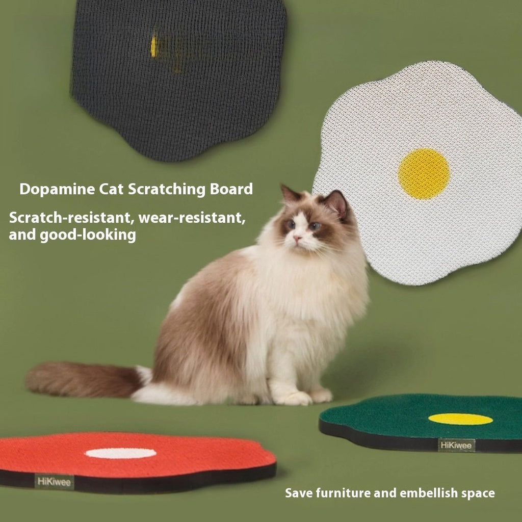 Wall Mounted Cat Scratcher – Floral Corrugated Cardboard Pads (Cute Style, Multi - Pack Options) - Tabby n Co