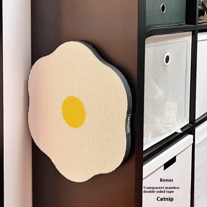 Wall Mounted Cat Scratcher – Floral Corrugated Cardboard Pads (Cute Style, Multi - Pack Options) - Tabby n Co